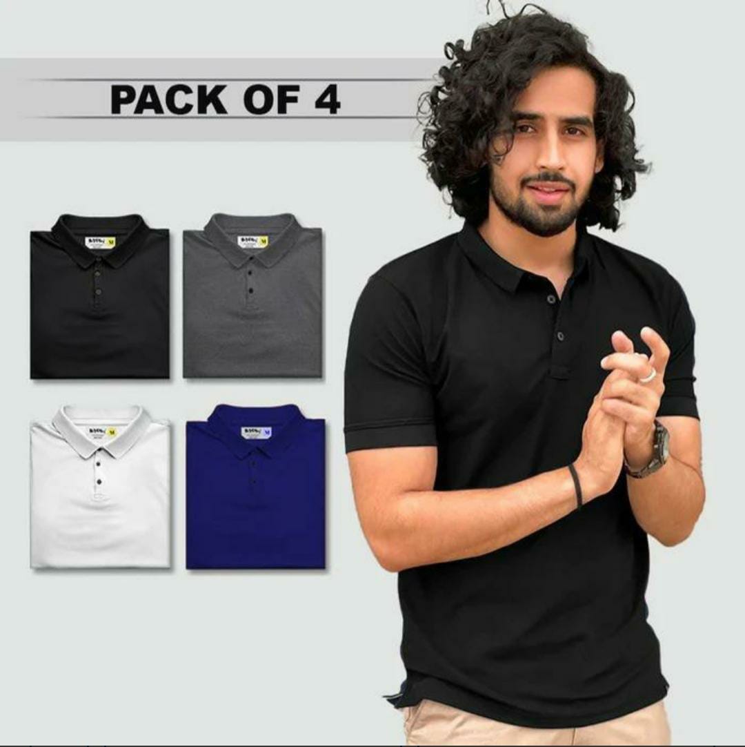 Collar Poly-cotton T-Shirts